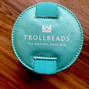 Trollbeads electric blue jewelry box. Stands 3.5 in tall. New in box.